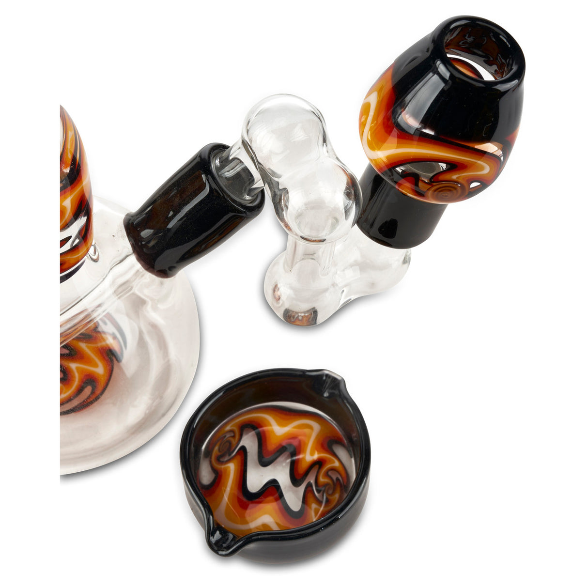 2 dog star mini tube black and orange wig wag at cloud 9 smoke co