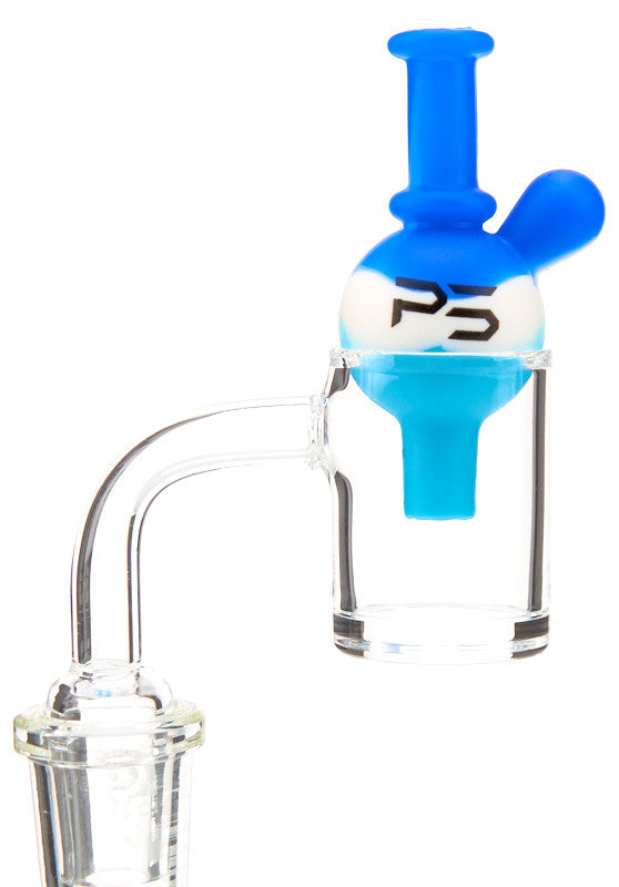 Paradise Silicone Carb Caps New Blue