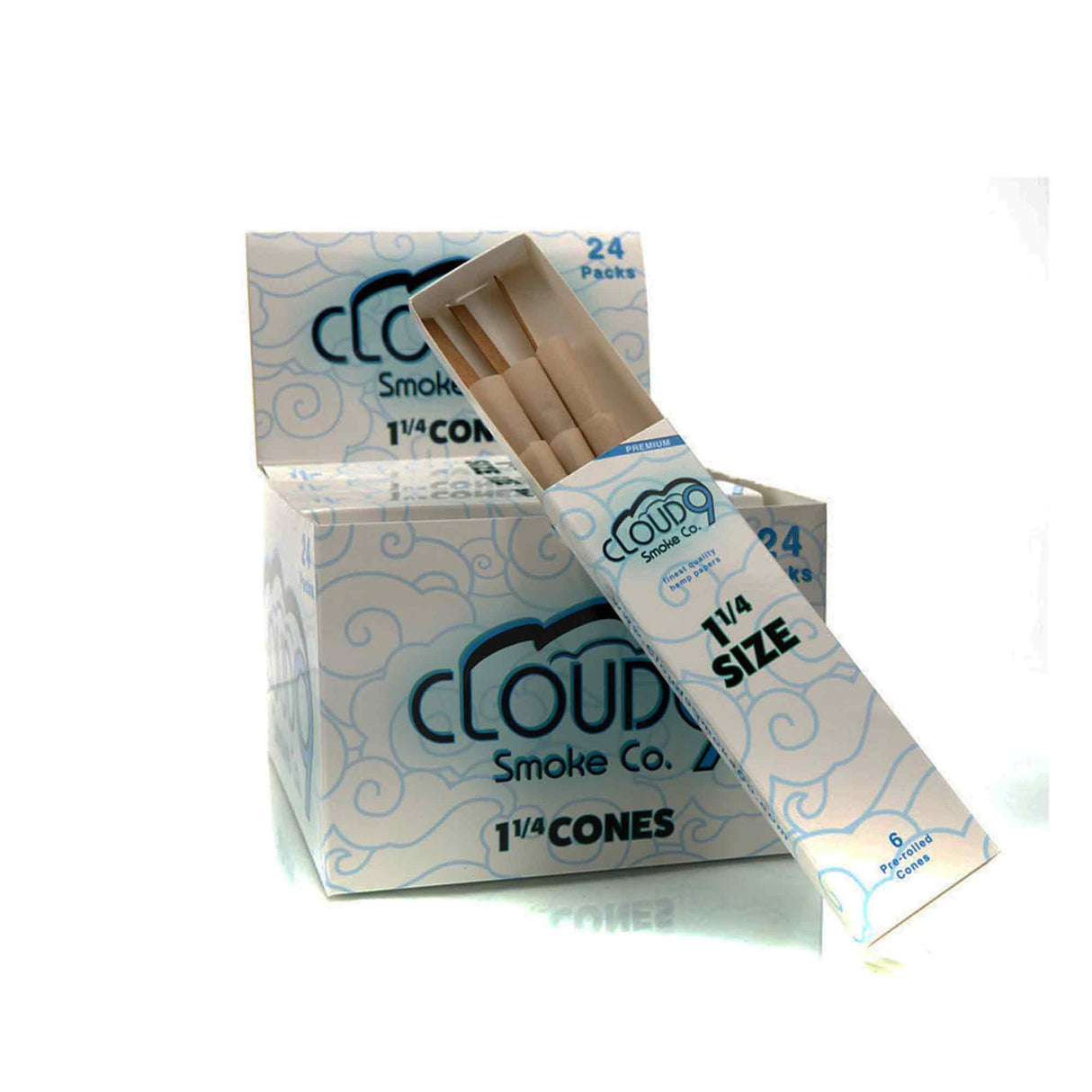 Cloud 9 1 1/4 Cones Box Open