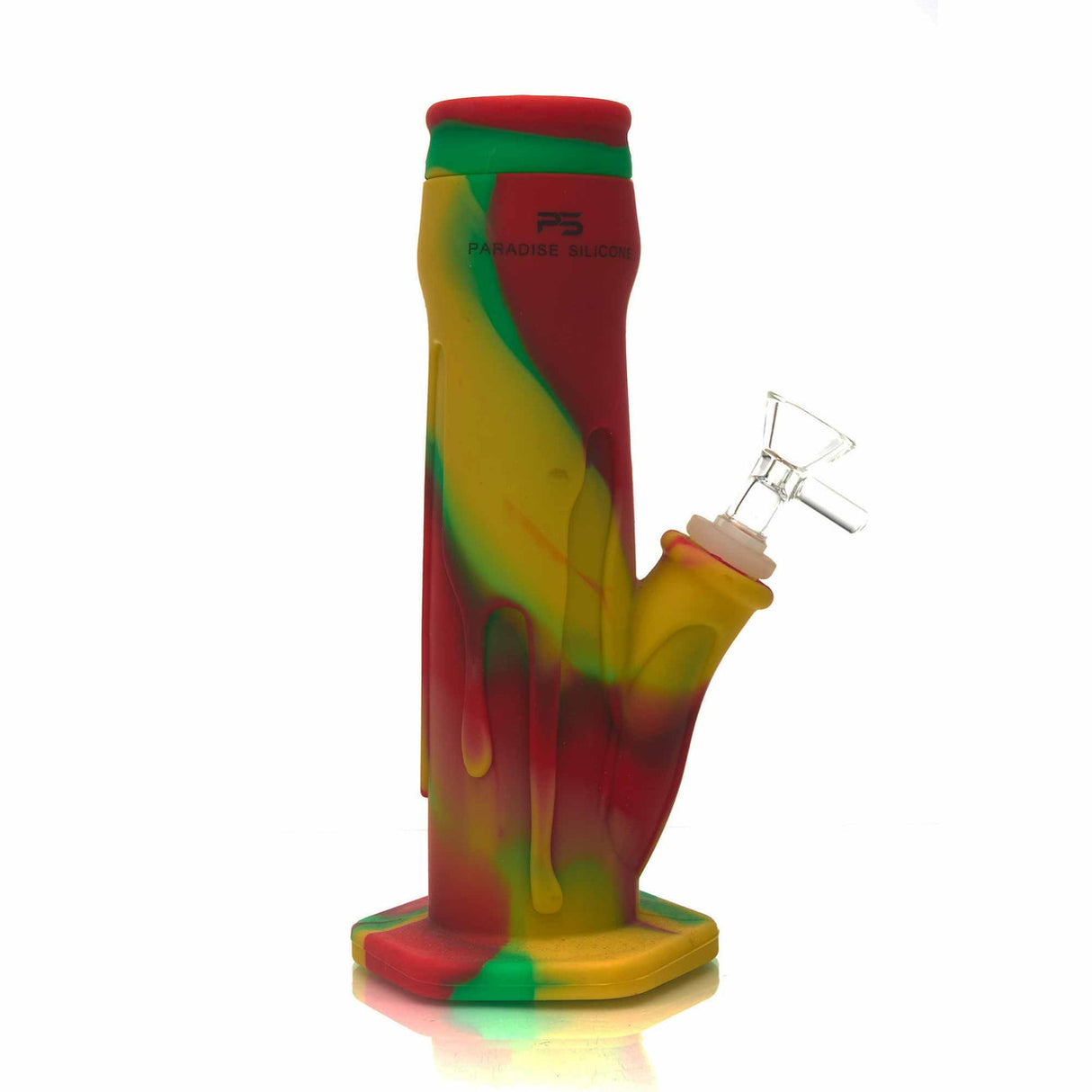 Paradise Silicone Ice Pipe - Rasta