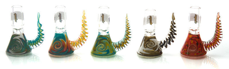 MOB Glass Wig-Wag Deep Bowl Martini Slide w/ Handle