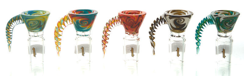 MOB Glass Wig-Wag Deep Bowl Martini Slide w/ Handle