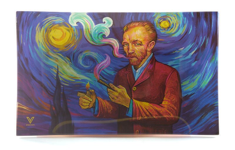 V Syndicate Glass Rolling Tray 12