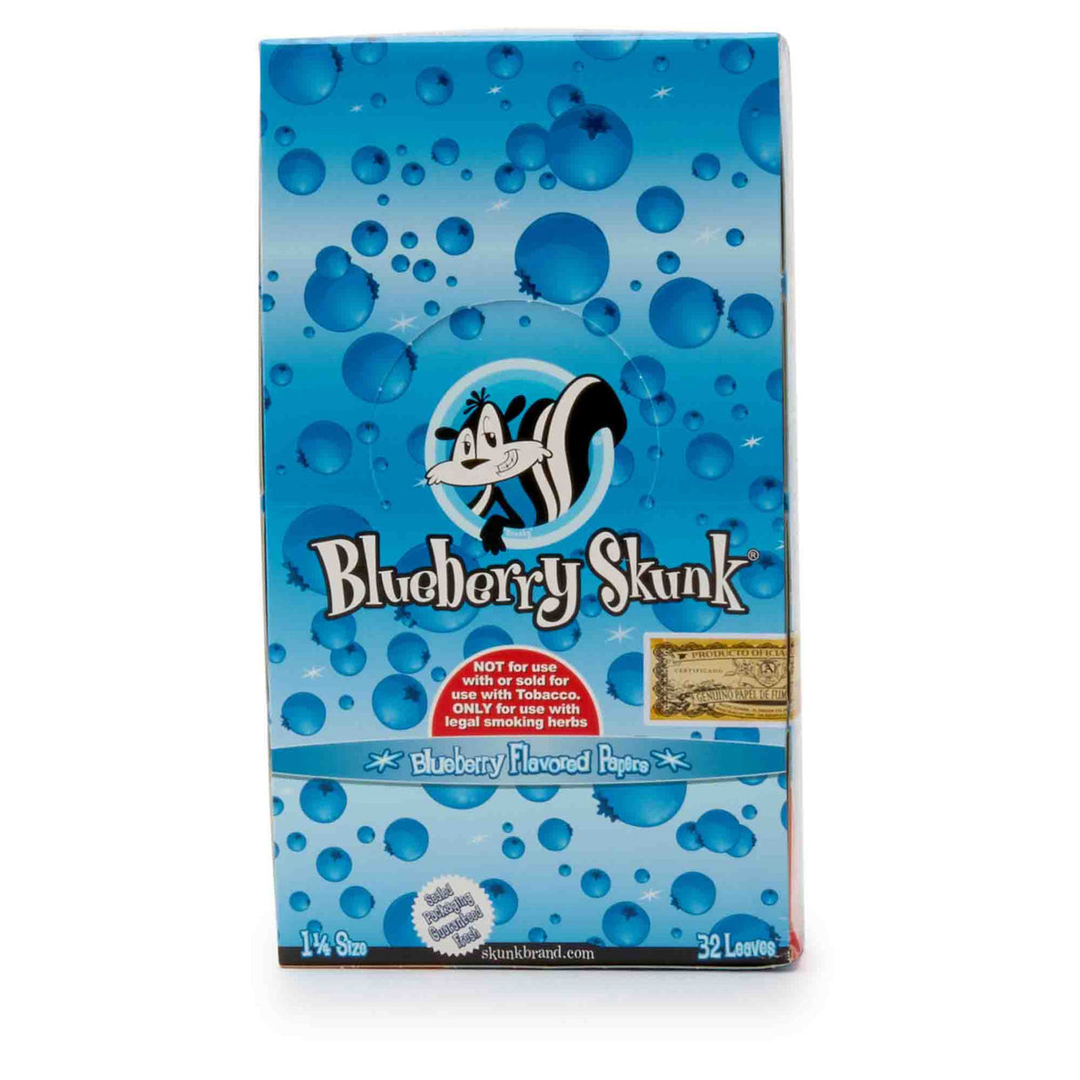 Blueberry flavored rolling pages for dry herb