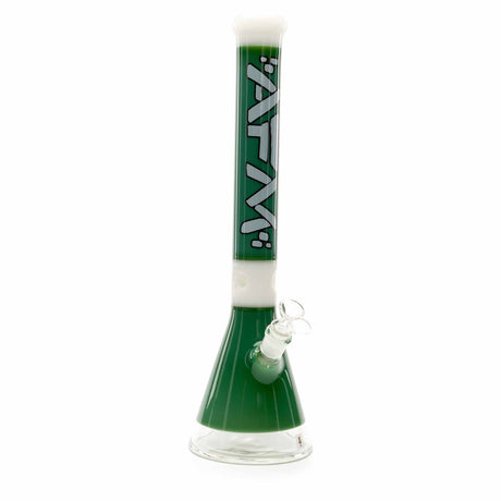 AFM Quasar Full Color 18-Inch Beaker Water Pipe White/Forest