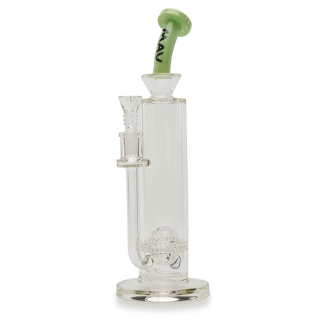 MAV Glass Eureka Honeyball Concentrate Rig with colored neck and flared lip. Comes in a variety of eye-popping colors.