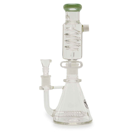 MAV Glass Mini Inline Coil Beaker Sea Foam Left Side View