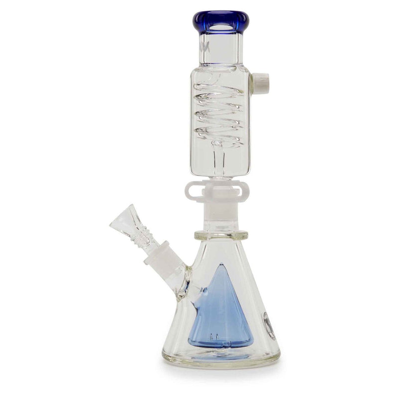 MAV Glass Mini Pyramid Coil Beaker Ice Blue