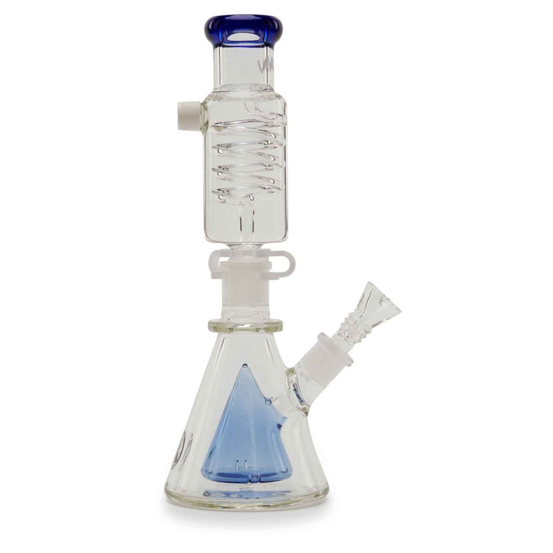 MAV Glass Mini Pyramid Coil Beaker Ice Blue