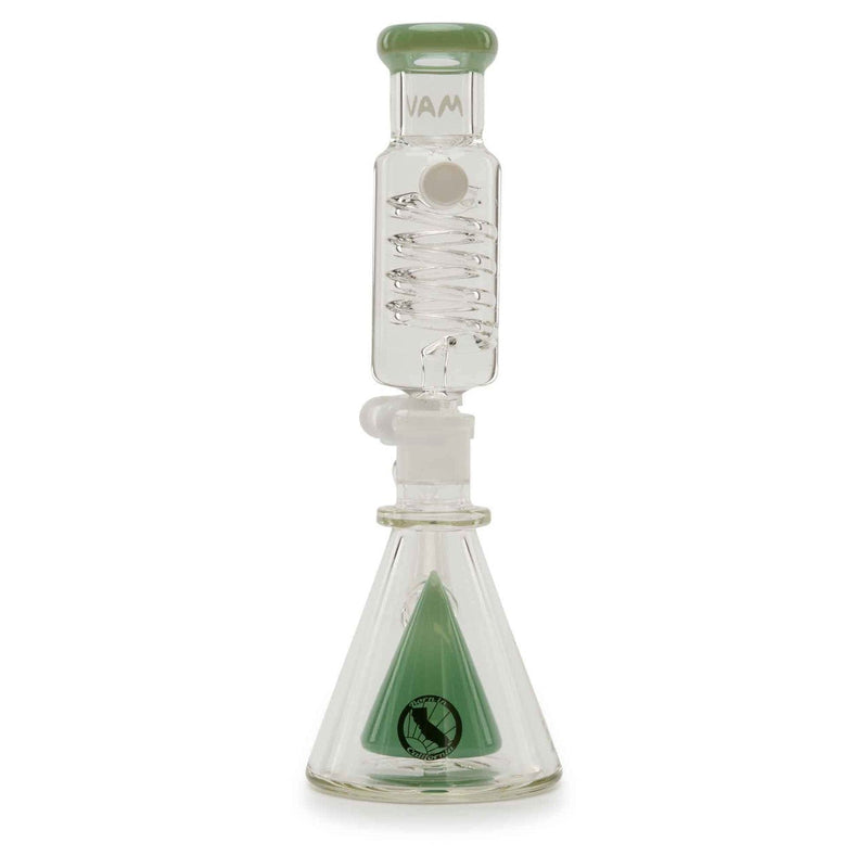 MAV Glass Mini Pyramid Coil Beaker Sea Foam