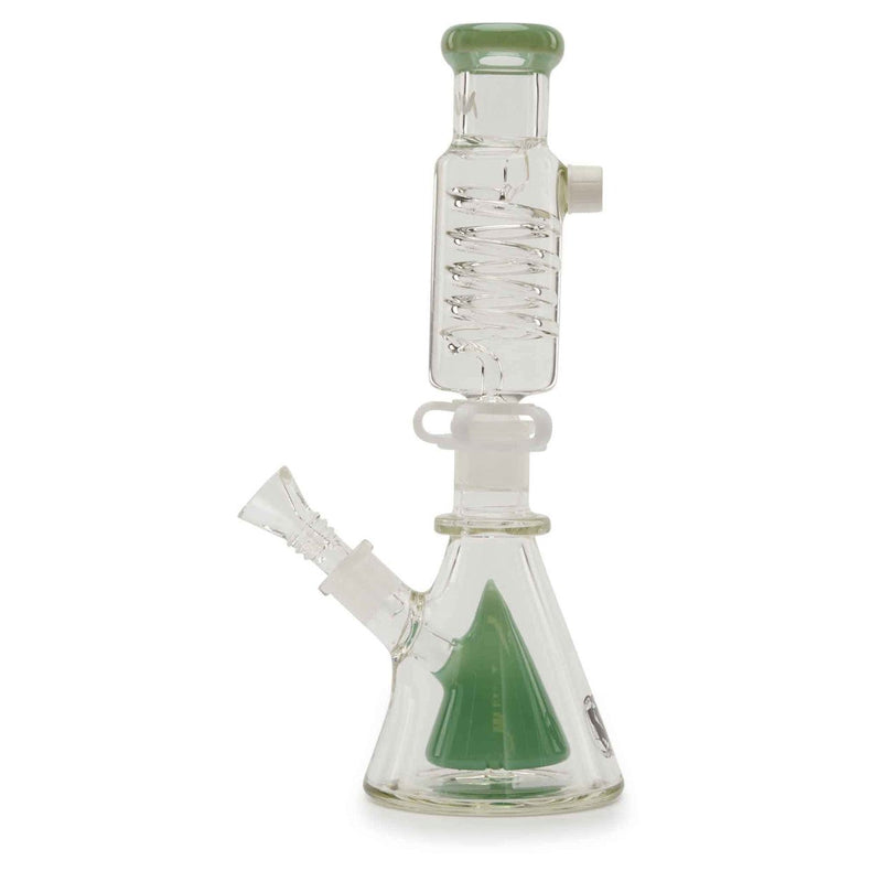 MAV Glass Mini Pyramid Coil Beaker Sea Foam