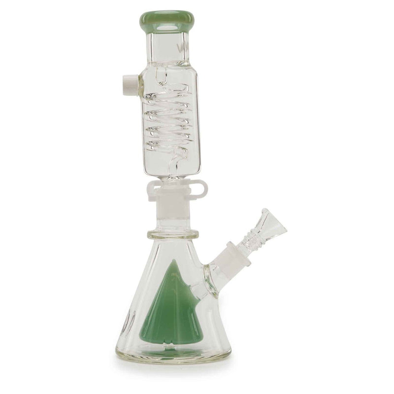 MAV Glass Mini Pyramid Coil Beaker Sea Foam