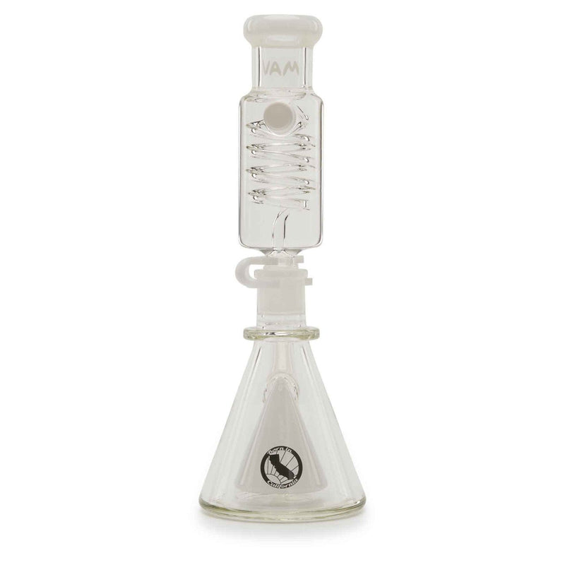 MAV Glass Mini Pyramid Coil Beaker White