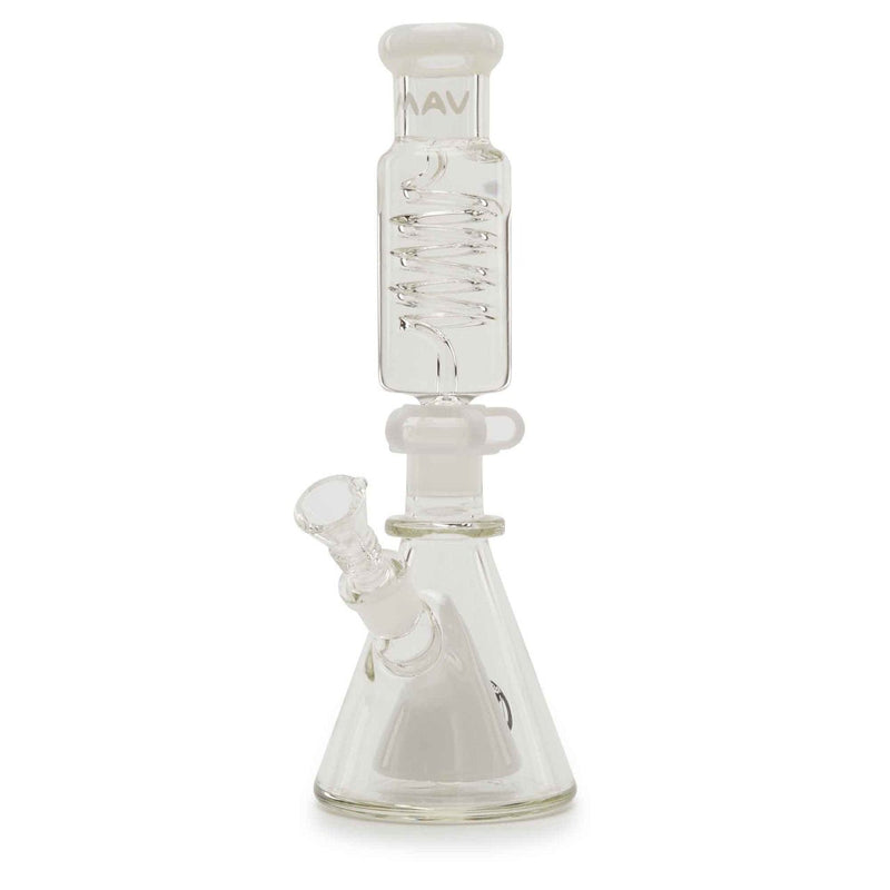 MAV Glass Mini Pyramid Coil Beaker White