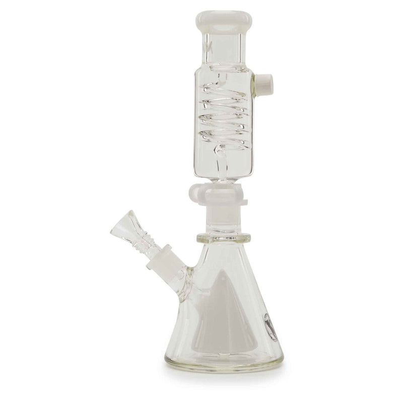 MAV Glass Mini Pyramid Coil Beaker White