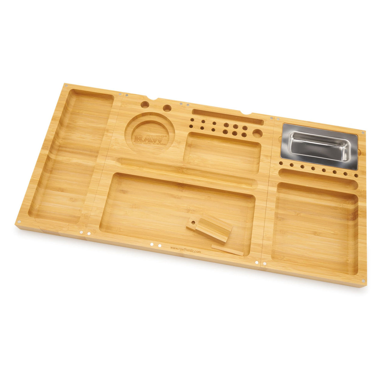 Triple Flip Magnetic Bamboo Rolling Tray