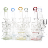 Mob Glass Quad Pillar Recycler Dab Rig 9