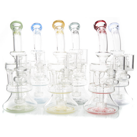 Mob Glass Quad Pillar Recycler Dab Rig 9