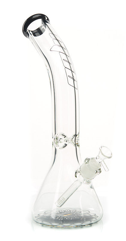 MOB Glass Bent Neck Beaker Water Pipe 11