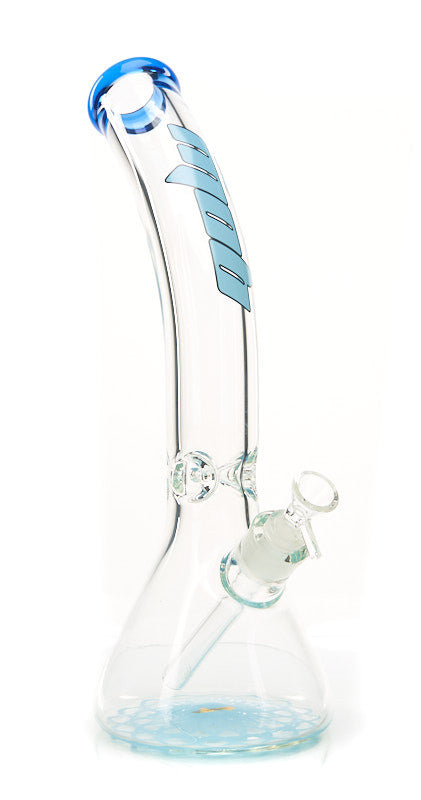 MOB Glass Bent Neck Beaker Water Pipe 9