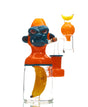 "Smoking Chimp - Orange/Peacock" By John Fischbach 2