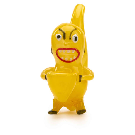 Mankey Glass Hand Pipe Yellow