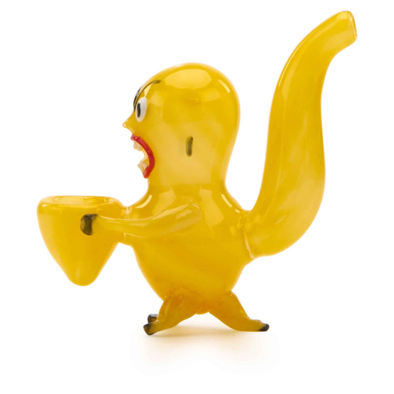Mankey Glass Hand Pipe Yellow