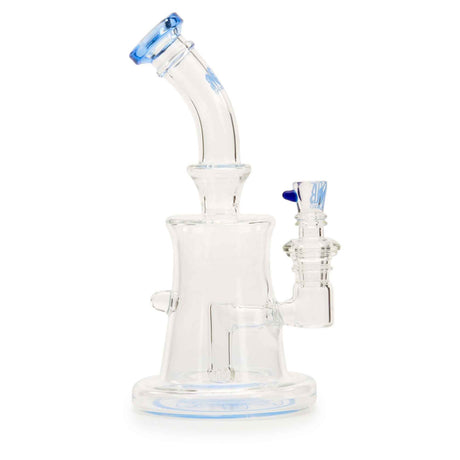 MOB Glass Hollow Triangle Premium Glass Dab Rig Blue Dream