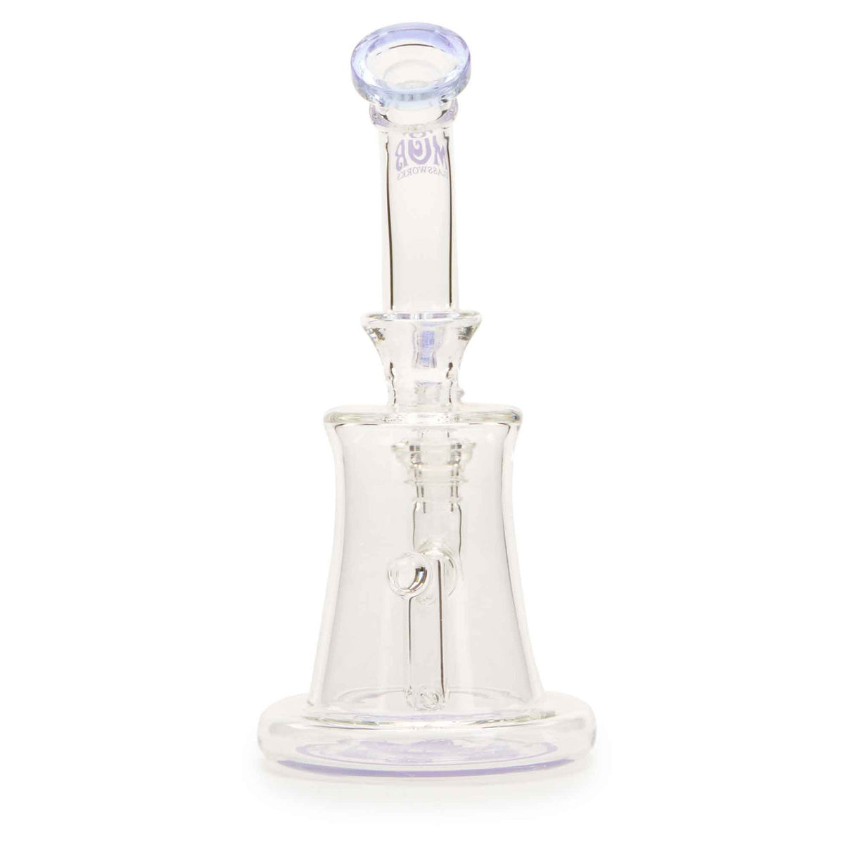 MOB Glass Hollow Triangle Premium Glass Dab Rig Purple Rain