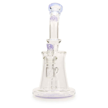 MOB Glass Hollow Triangle Premium Glass Dab Rig Purple Rain