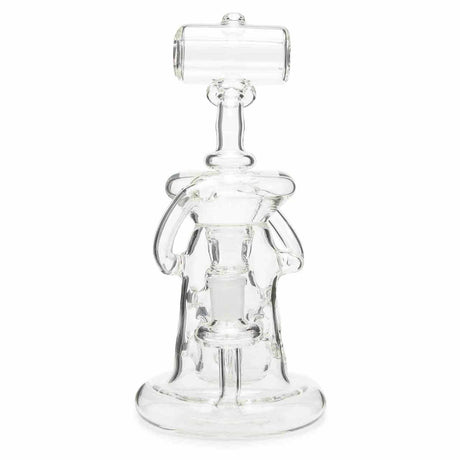 710 Lab Scientific Glass Fab Egg Recycler Concentrate Oil Rig Clear Glass