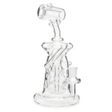 710 Lab Scientific Glass Fab Egg Recycler Concentrate Oil Rig Clear Glass