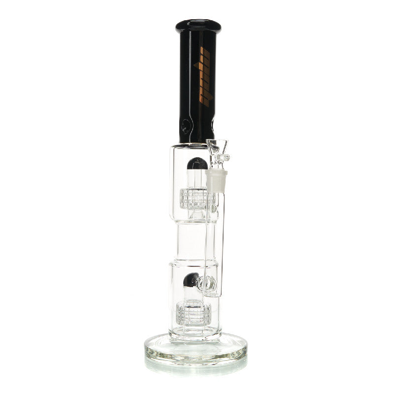MOB Glass The Double Stack Straight Water Pipe 2