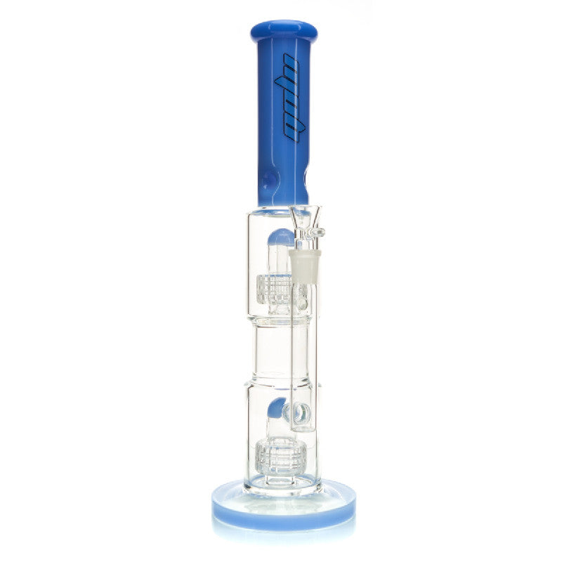 MOB Glass The Double Stack Straight Water Pipe 7