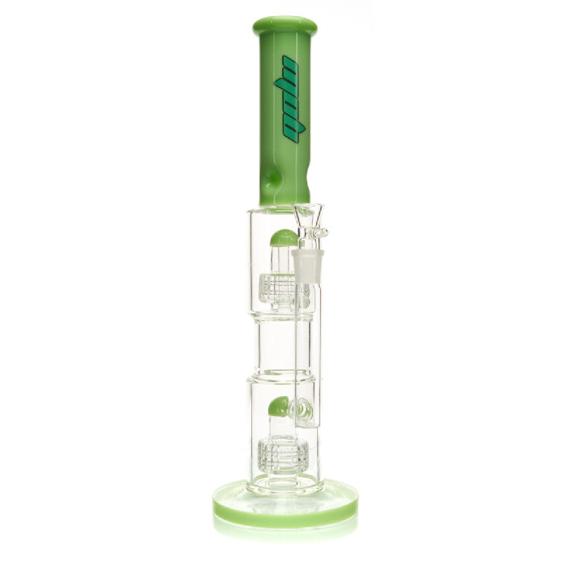 MOB Glass The Double Stack Straight Water Pipe 4