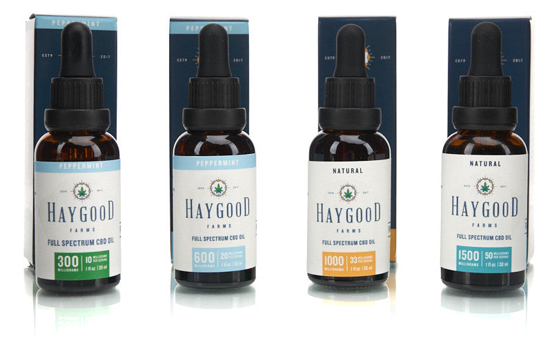 Haygood Farms CBD Tincture group (allow images)