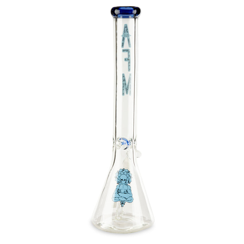 Blue  AFM Bent Neck 9mm Beaker