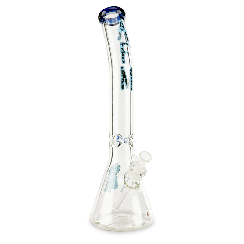 Blue  AFM Bent Neck 9mm Beaker