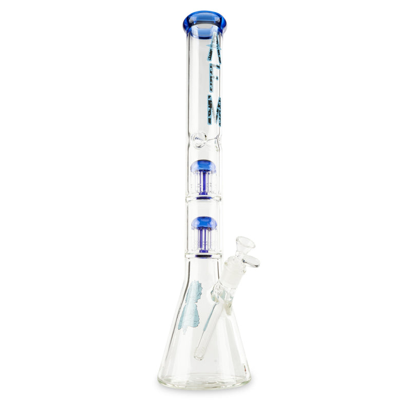Blue AFM Double Tree 9mm Beaker