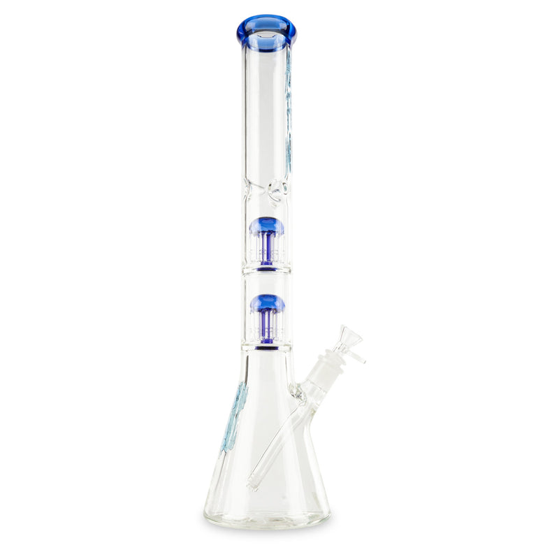 Blue AFM Double Tree 9mm Beaker