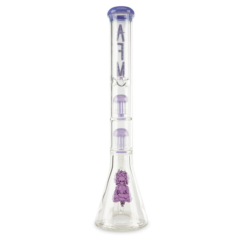 Purple AFM Double Tree 9mm Beaker