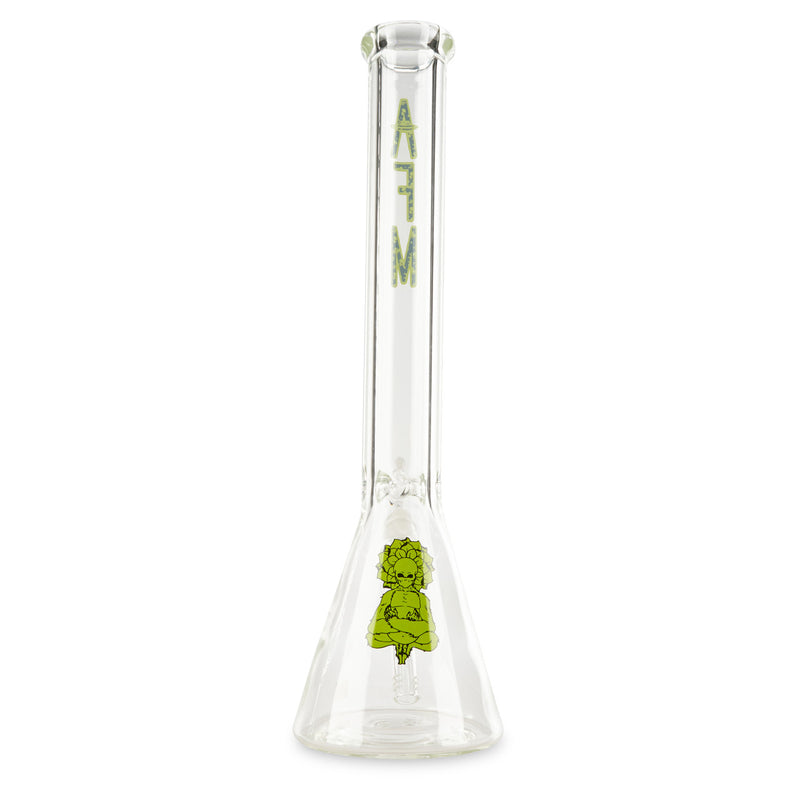 Lime Green AFM 18" 9mm Beaker Water Pipe