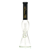 AFM UFO Perc 18" Water Pipe with colored neck and flared lip. Black