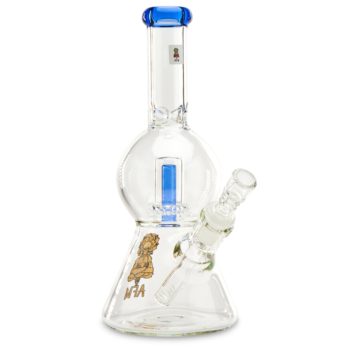 Blue AFM Bell Beaker with UFO Perc