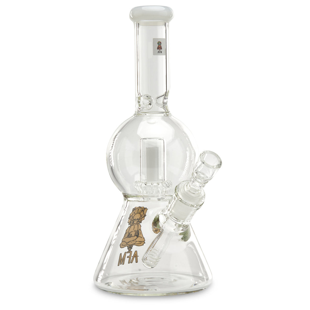 Clear AFM Bell Beaker with UFO Perc