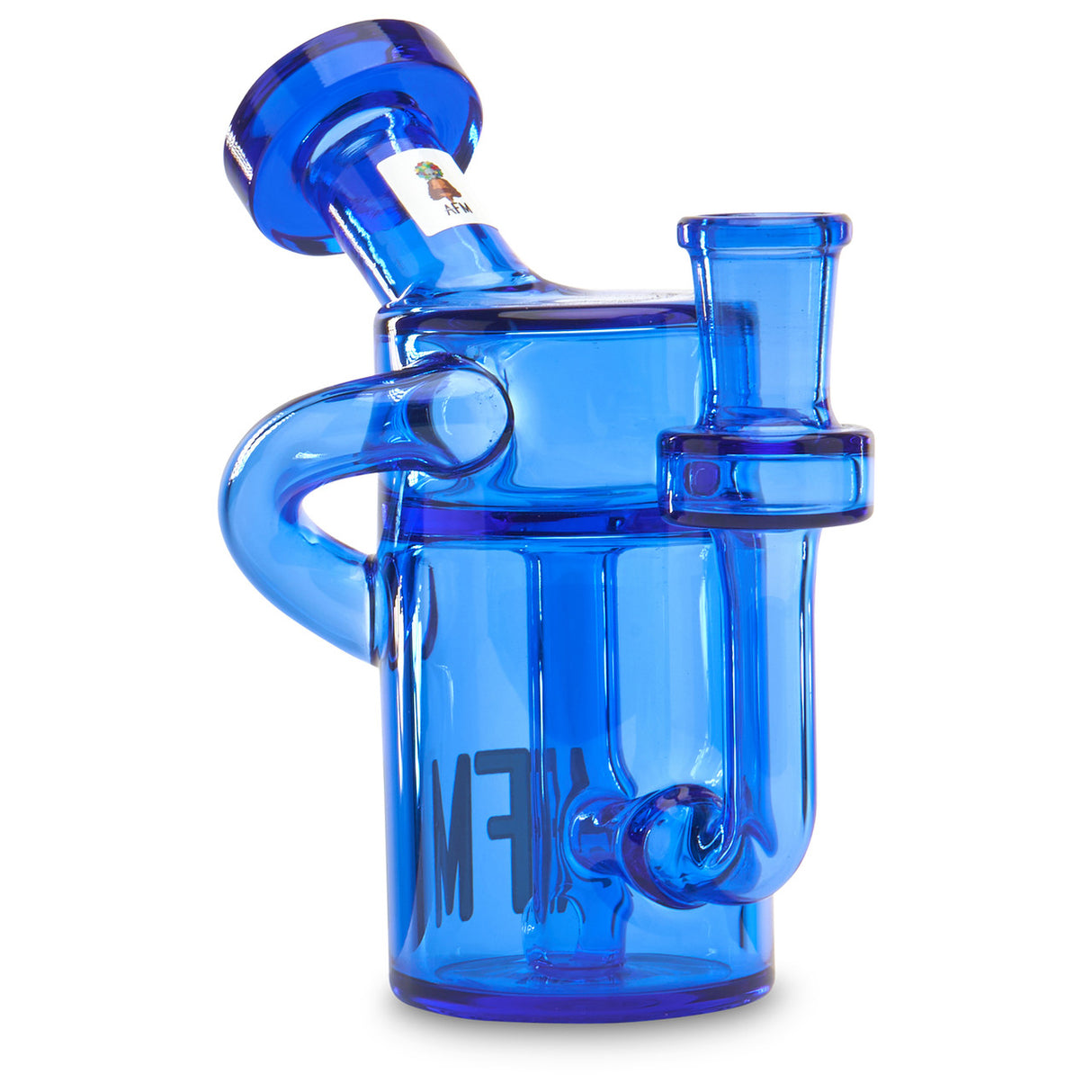 Blue Alien Flower Monkey Glass Recycler