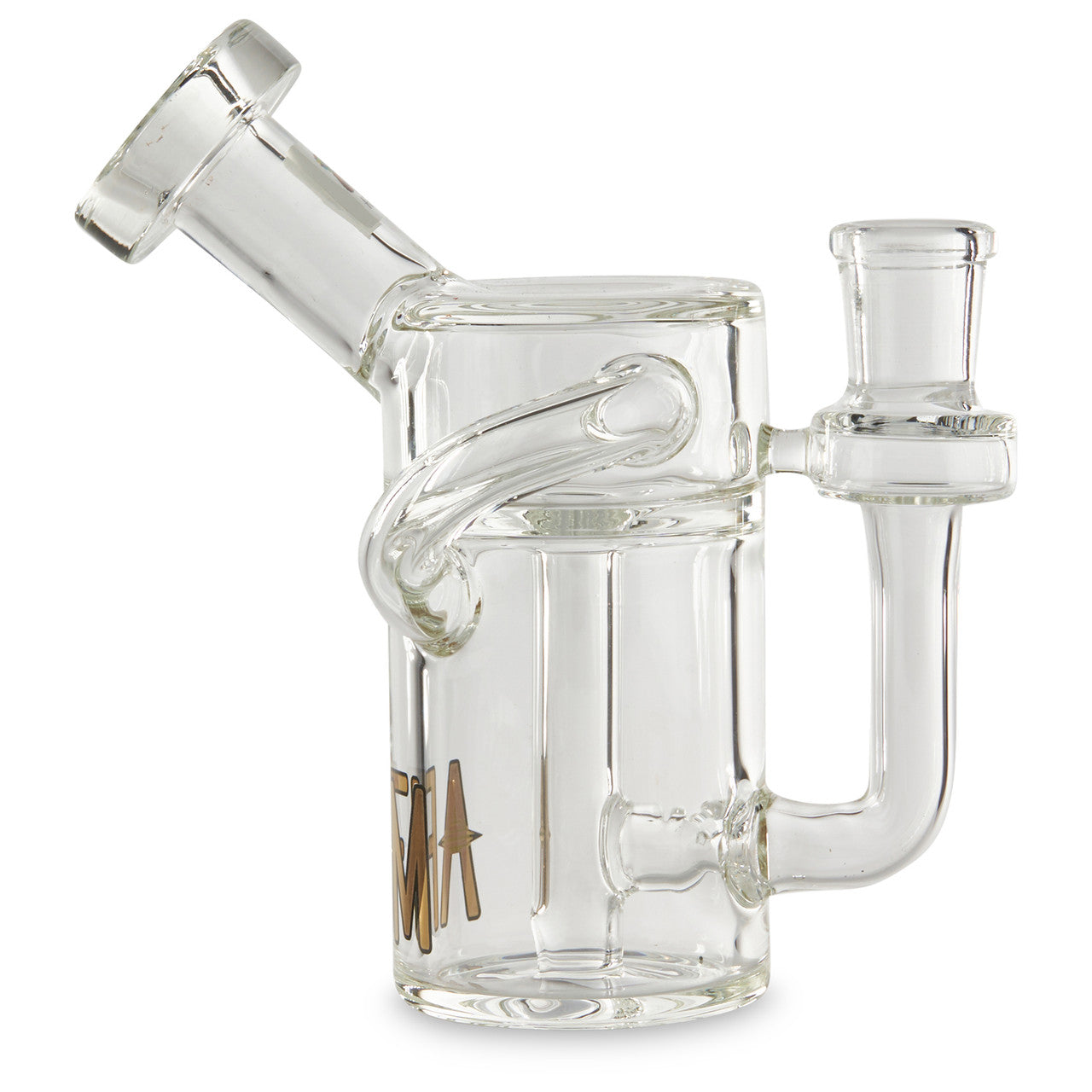 Clear Alien Flower Monkey Glass Recycler With 14mm Joint