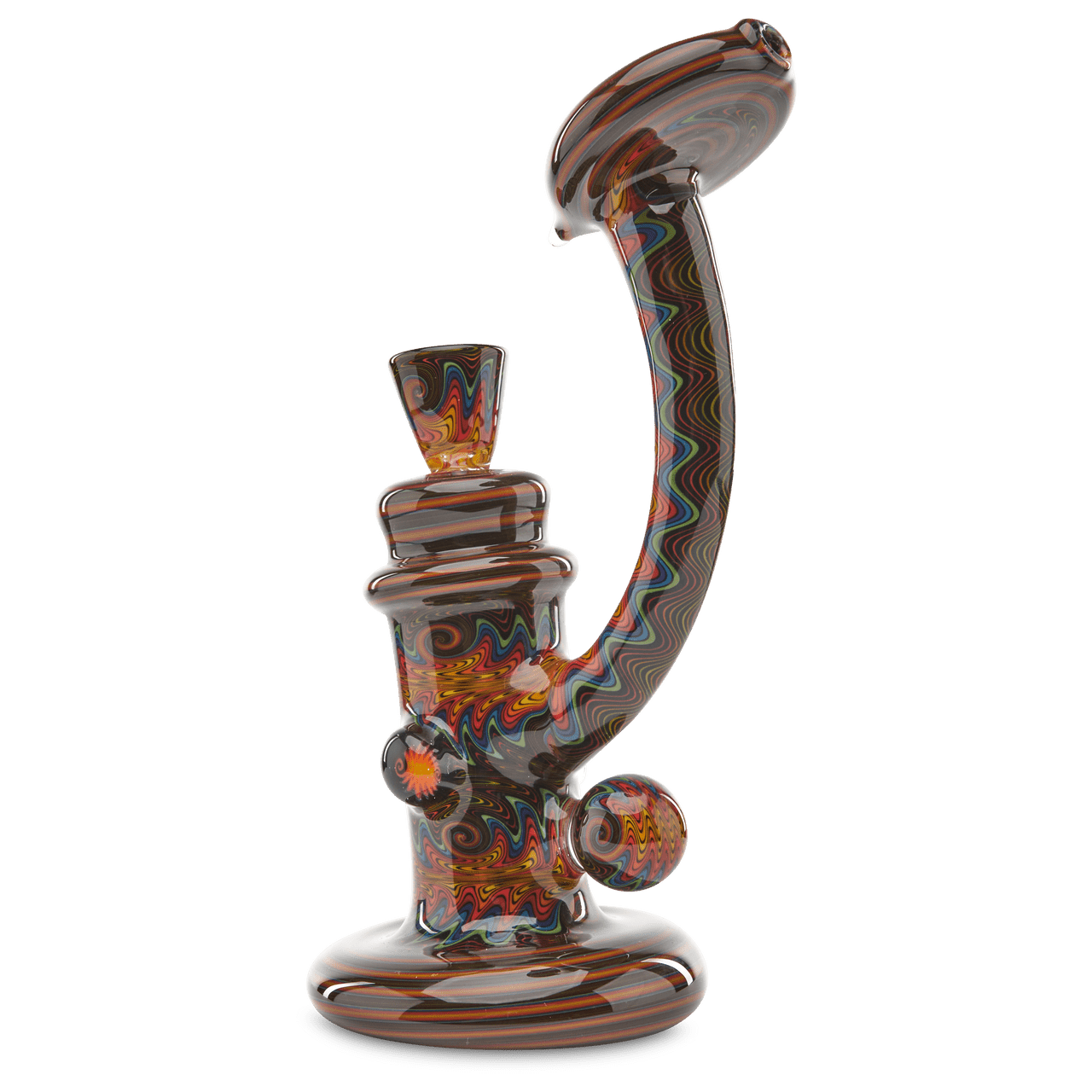 Andy G Fire Bubbler one of a kind glass hand pipe