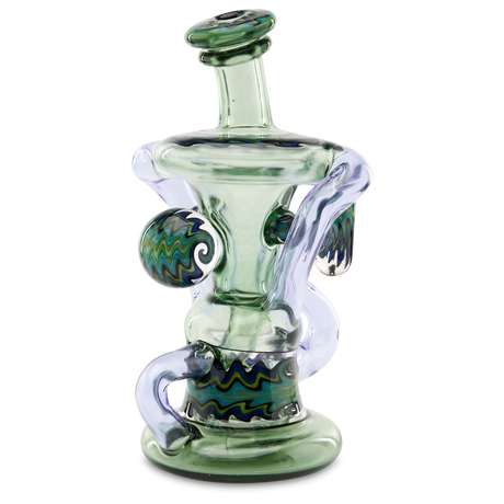 Andy G Transparent Klein heady dab rig blue and purple