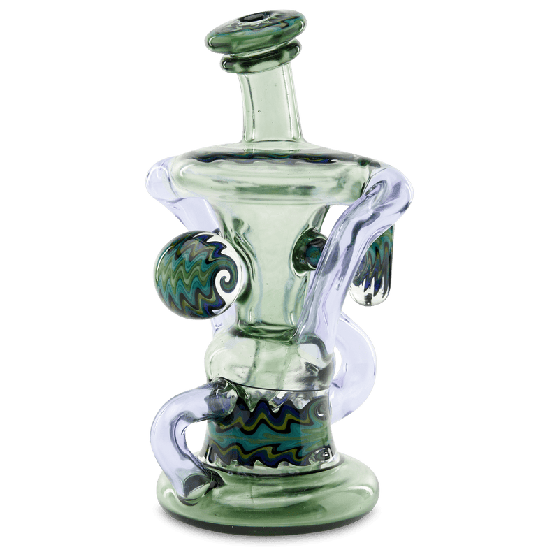 Andy G Transparent Klein heady dab rig blue and purple